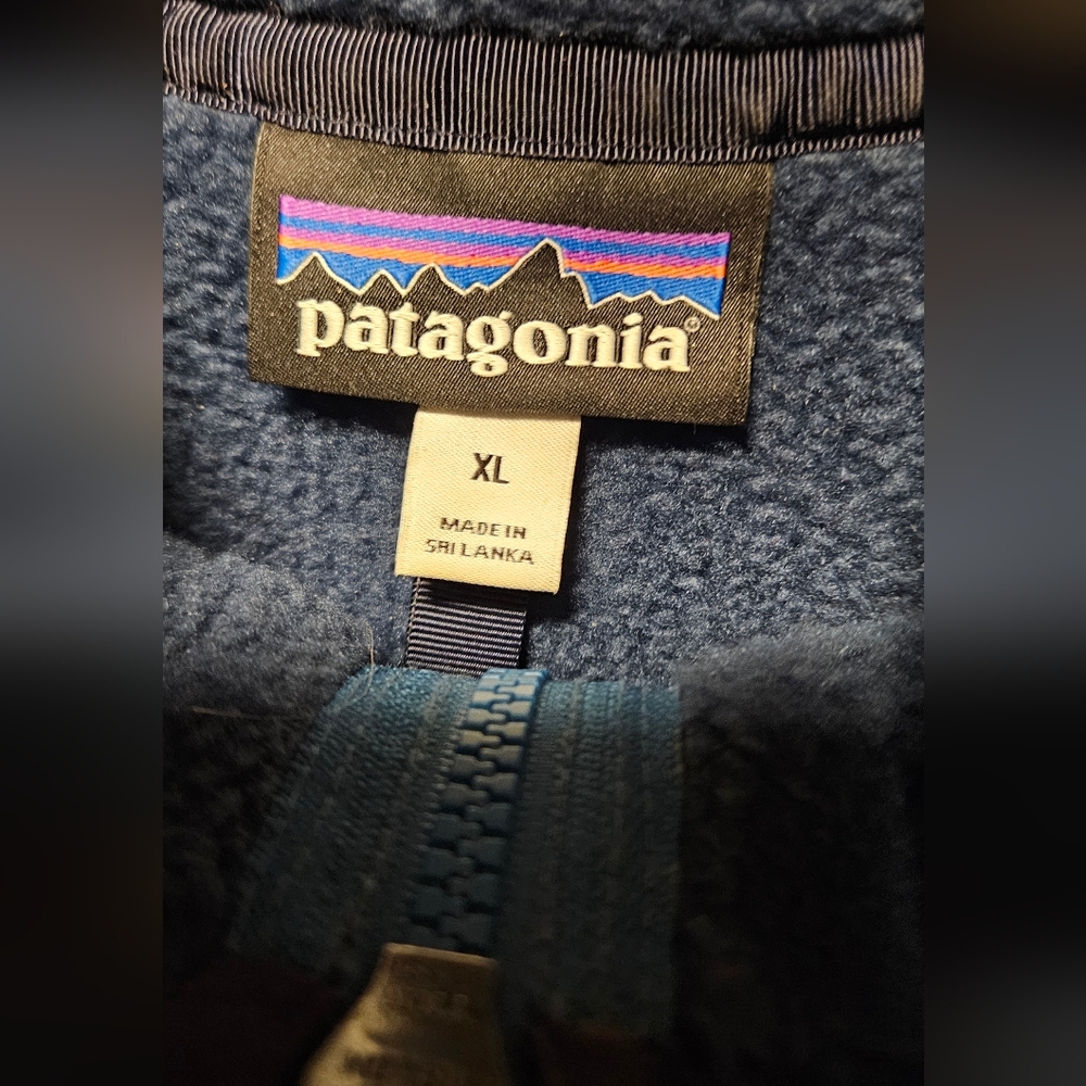 Patagonia Blue Fleece Half-Zip Pullover - Picture 4 of 4